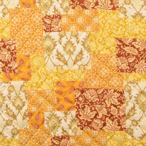 Baumwoll Stepper - Ornament Paisley - senf