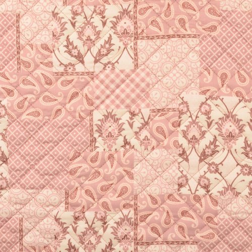 Baumwoll Stepper - Raute Paisley - altrosa