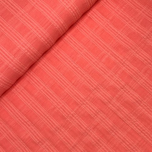 Baumwoll Viskose - Georgine - coral