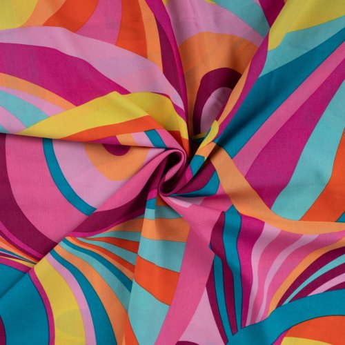 Baumwoll Viskose - Sally - fuchsia