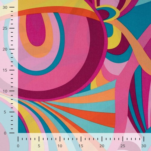 Baumwoll Viskose - Sally - fuchsia