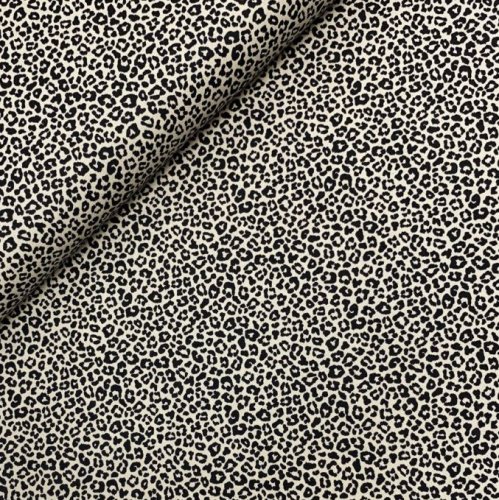 Baumwoll Popeline - Leopard - sand
