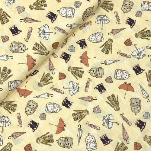 Baumwolle - Rainy Day Outfit - light yellow - Splish Splash - Cotton and Steel