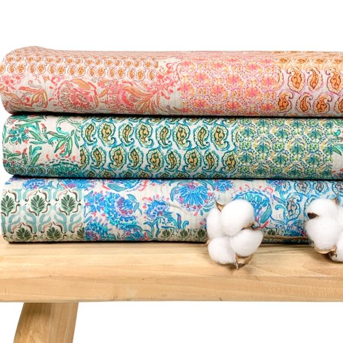 Baumwolle Vintage - Luisa - blau