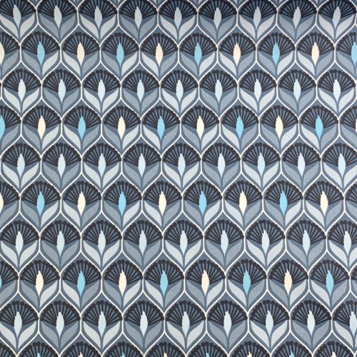 Baumwolle - beschichtet - Josi - blau