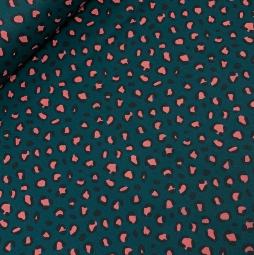 Baumwolle - beschichtet - Animal Skin - green