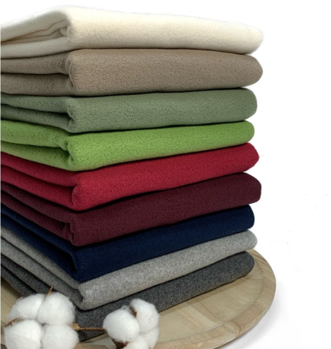 Preview: RESTSTÜCK 1,80m !!! - Bio Baumwoll Fleece - A87 - prugna - Albstoffe