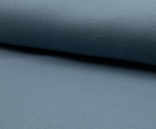 Bio Bündchen Schlauch - 1/1 Rib - dusty blue