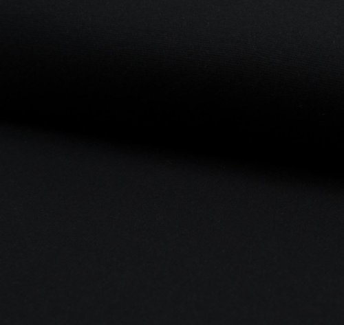 Bio Bündchen Schlauch - 1/1 Rib - black