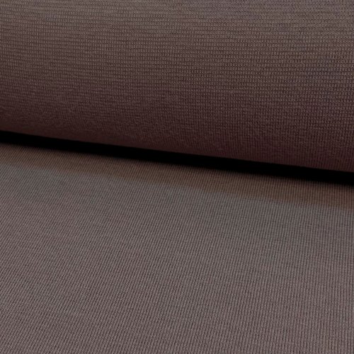 Bio Bündchen Schlauch - 1/1 Rib - dusty brown