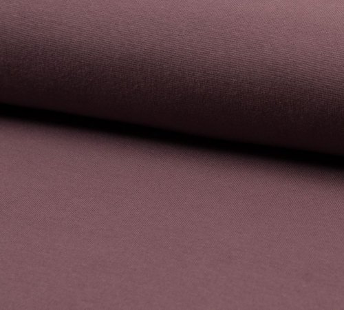 Bio Bündchen Schlauch - 1/1 Rib - mauve