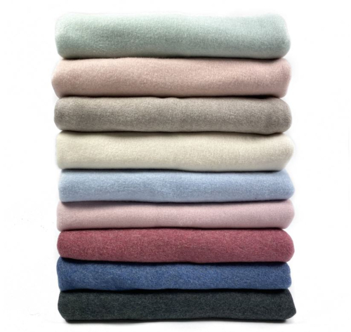 Preview: RESTSTÜCK 1,60m !!! - Bio Baumwoll Fleece - hellblau