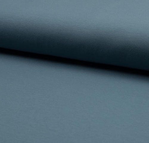 RESTSTÜCK 0,90m !!! - Bio French Terry - uni - dusty blue