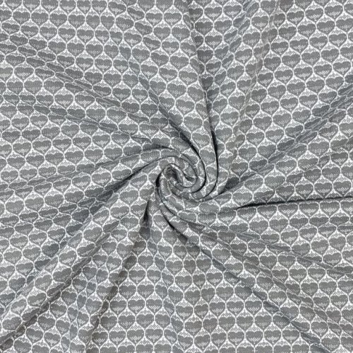 Bio Jacquard - Hearts - grey - Lillestoff
