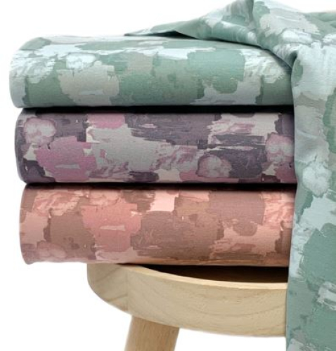Preview: RESTSTÜCK 1,10m !!! - Bio Jersey - Abstract Painting - lilac