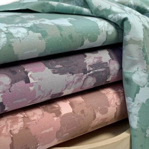 Preview: RESTSTÜCK 1,10m !!! - Bio Jersey - Abstract Painting - lilac