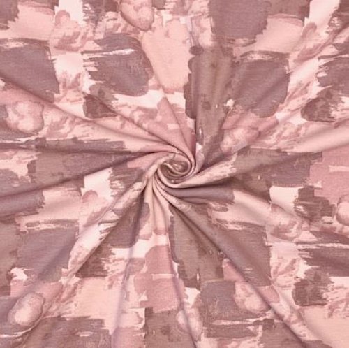 Bio Jersey - Abstract Painting - old rose