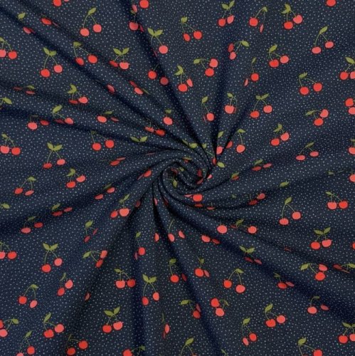 Bio Jersey - Cherry - navy