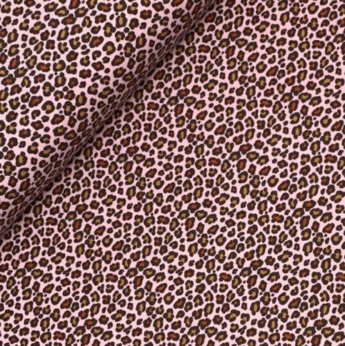 RESTSTÜCK 1m !!! - Bio Jersey - Kombi Leo Lilly - old pink