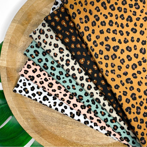 Preview: RESTSTÜCK 1,00m !!! - Bio Jersey - Mini Leo - powder