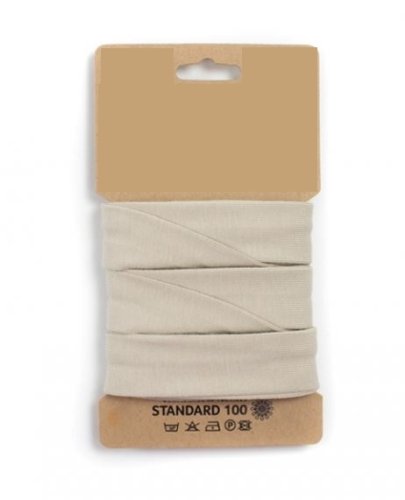 Bio Jersey Schrägband - elastisch - sand - 3m