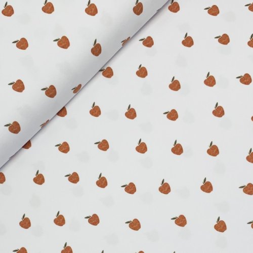 Bio Jersey - Watercolour Apples - white
