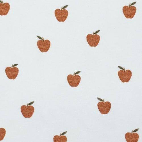 Bio Jersey - Watercolour Apples - white