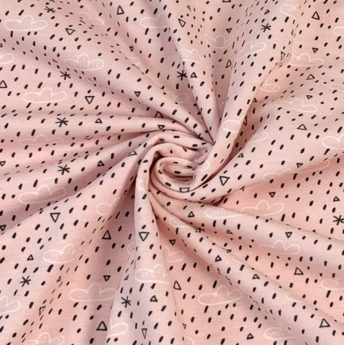 Bio Jersey - Clouds - rose