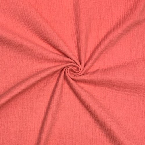 Bio Musselin - uni - coral - F018