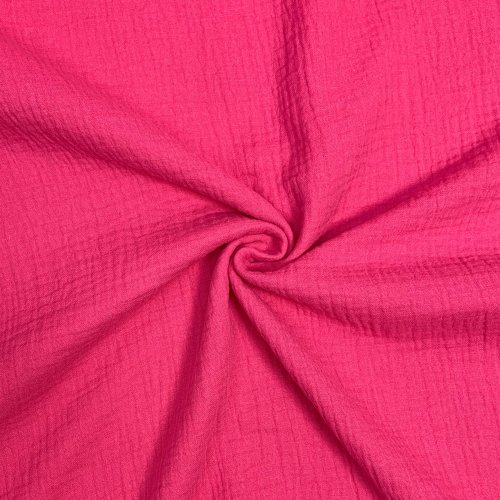 Bio Musselin - uni - fuchsia - F057