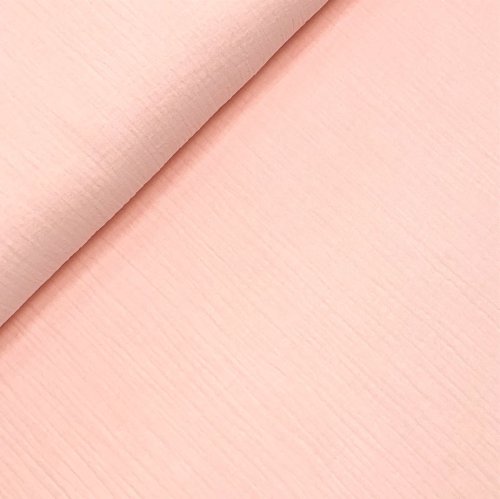 Bio Musselin - uni - light rose - F021