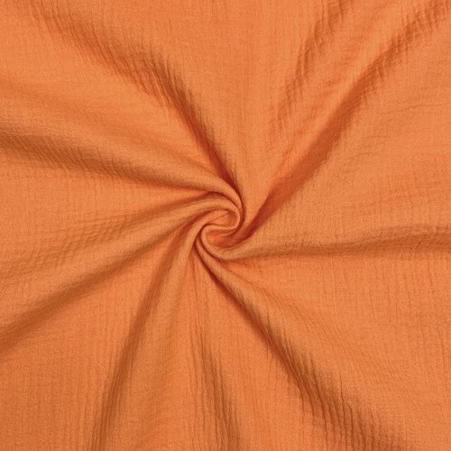 Bio Musselin - uni - orange - F059