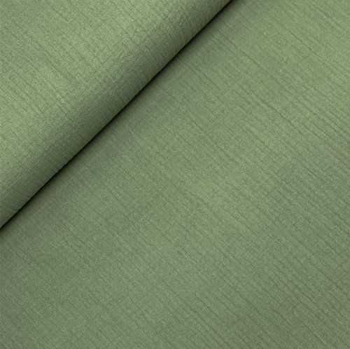 RESTSTÜCK 1,40m !!! - Bio Musselin - uni - pickle - F044