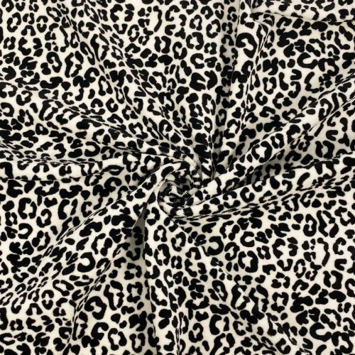 B-WARE !!! - Bio Nicki - Leopard - ecru