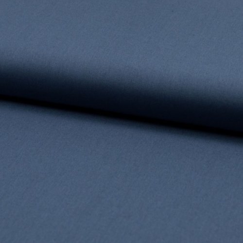 Bio Baumwoll Popeline - uni - jeans