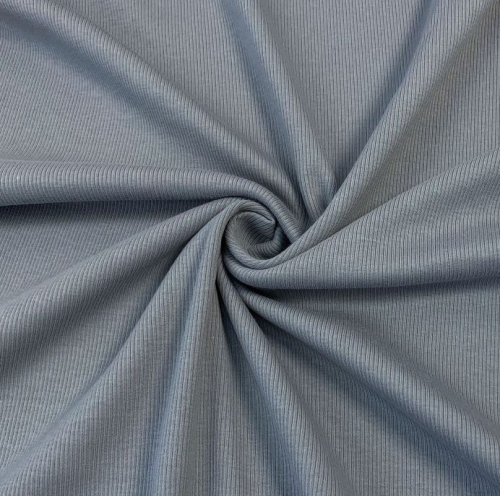 Preview: RESTSTÜCK 1,50m !!! - Bio Ribjersey - grau