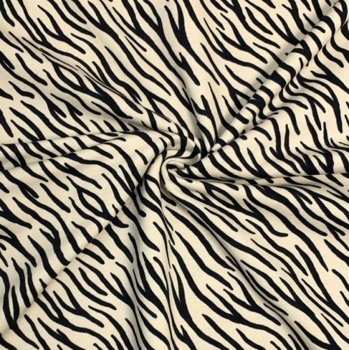 Bio Soft Sweat - brushed - Zebra Luis - ecru