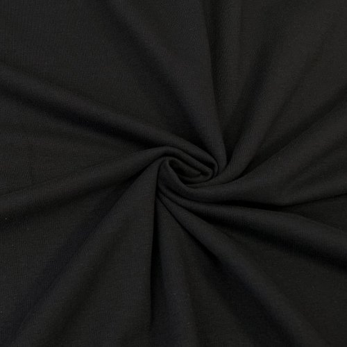 RESTSTÜCK 0,80m !!! - Bio Soft Sweat - uni - black