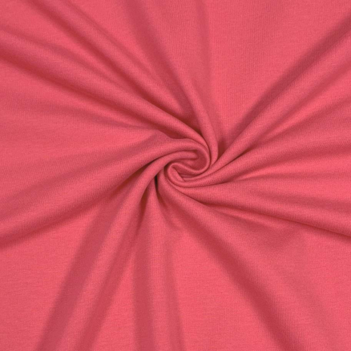 RESTSTÜCK 0,40m !!! - Bio Soft Sweat - uni - spiced coral