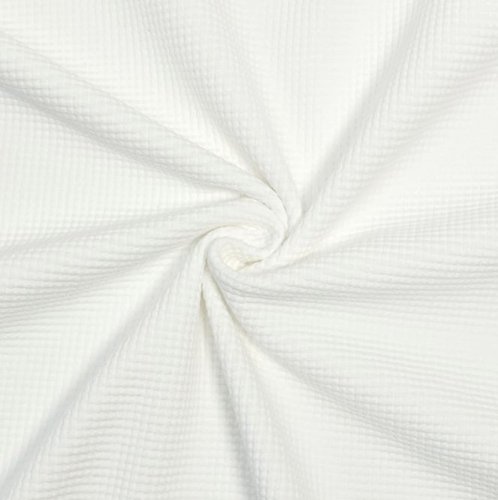 Preview: RESTSTÜCK 0,50m !!! - Bio Strickjersey - Waffel - ecru