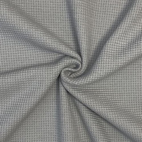Preview: RESTSTÜCK 0,50m !!! - Bio Strickjersey - Waffel - grey