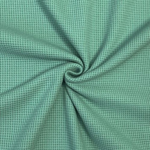Preview: RESTSTÜCK 0,50m !!! - Bio Strickjersey - Waffel - old mint