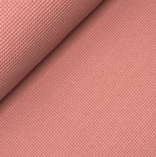 Preview: RESTSTÜCK 0,50m !!! - Bio Strickjersey - Waffel - old rose