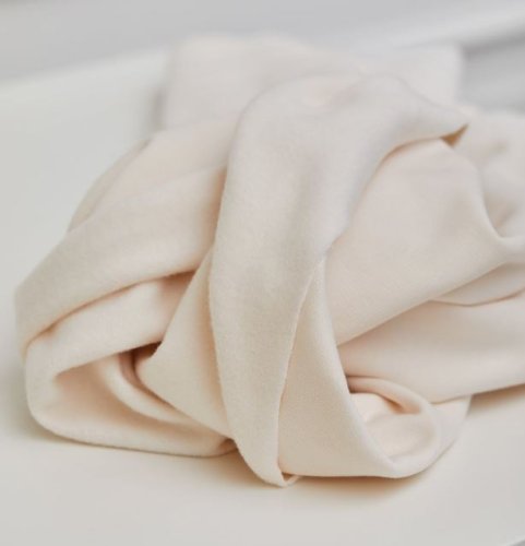RESTSTÜCK 1,20m !!! - Organic Sweat - basic brushed - creamy white - Mind the Maker