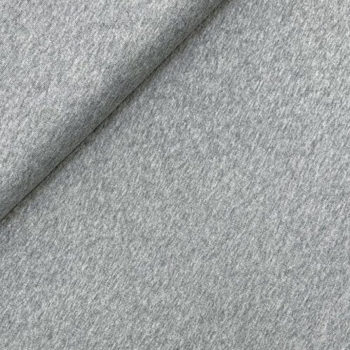 RESTSTÜCK 90cm !!! - Bio Sweat - uni grey melange - C. Pauli
