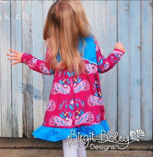 Preview: RESTSTÜCK 0,40m !!! - Jersey - Peacock Dreams - pink - Peacock Dreams - Birgit Boley