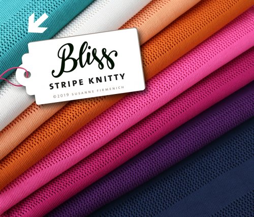 RESTSTÜCK 1,40m !!! - Bio Strick - Stripe Knitty - A71 - caraibi - Bliss - Hamburger Liebe - Albstoffe