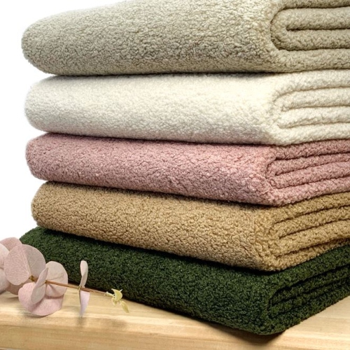 RESTSTÜCK 0,90m !!! - Boucle - Deluxe - sand