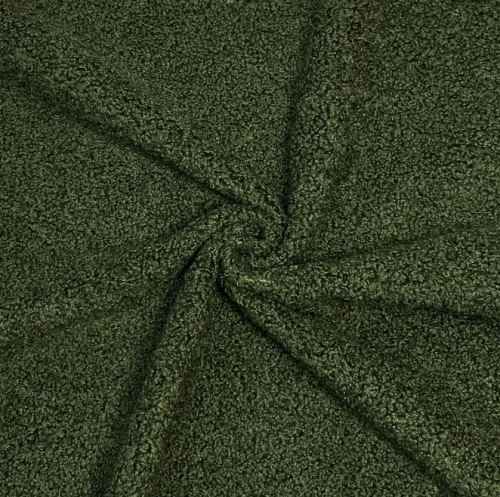 Preview: RESTSTÜCK 1,00m !!! - Boucle - Deluxe - khaki