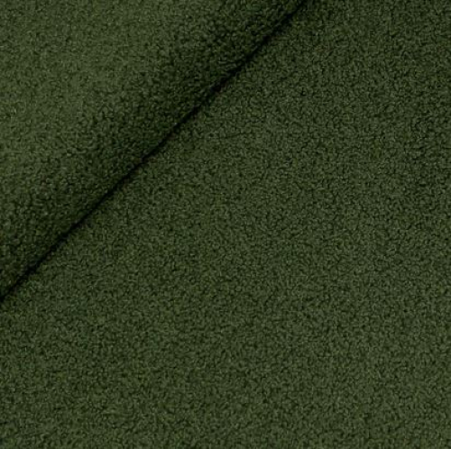 Preview: RESTSTÜCK 1,00m !!! - Boucle - Deluxe - khaki